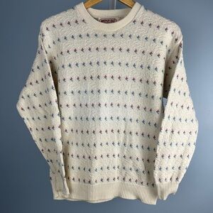 Vintage American eagle cream flower print sweater